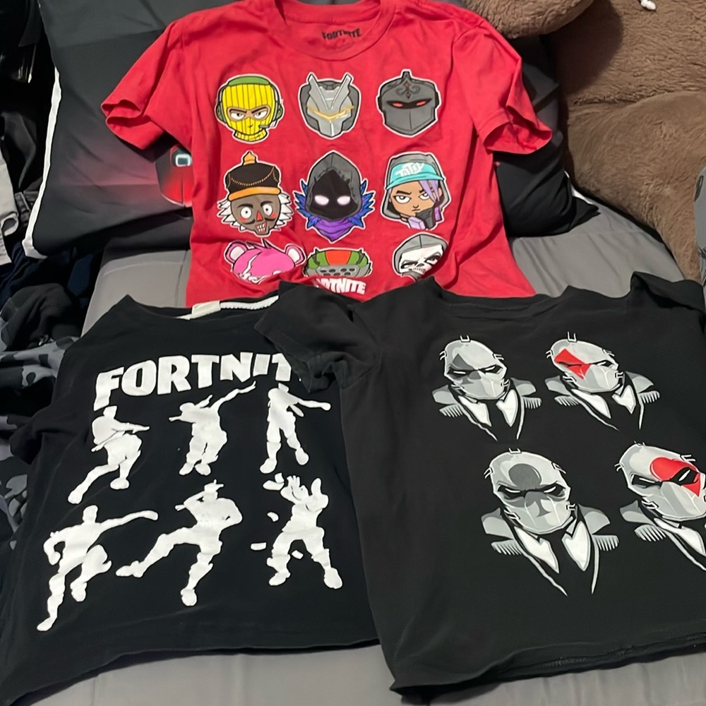6 Fortnite boys tshirts